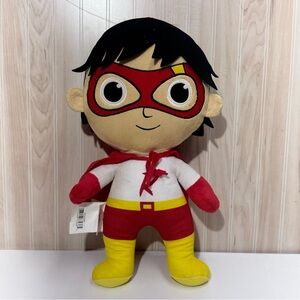 Plush Superhero Doll - Red, Yellow & White Cuddly Toy